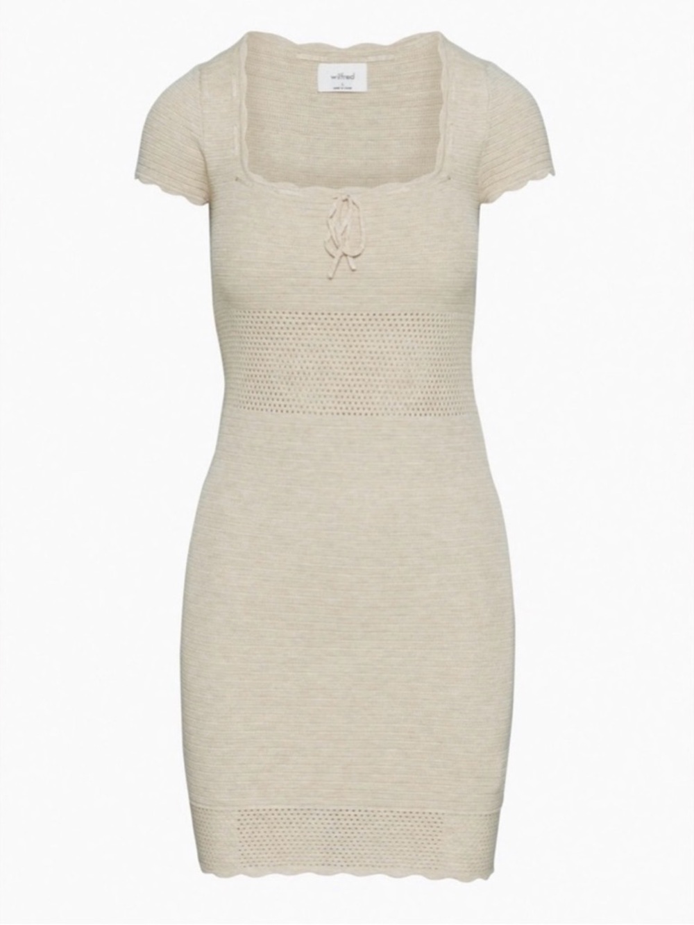 Aritzia Wilfred ‘Reception’ Knit Dress - Women’s XL, Heather Bone